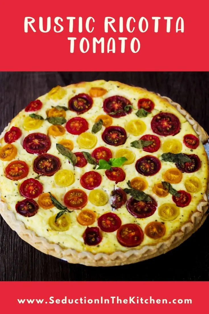 Rustic Ricotta Tomato Tart {Easy Recipe Using Ricotta Cheese} Rustic Ricotta Tomato title