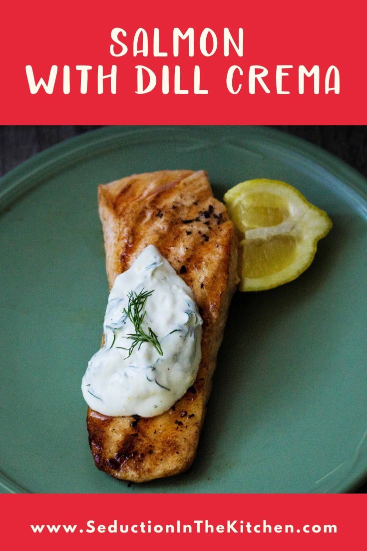 Salmon with Dill Crema title