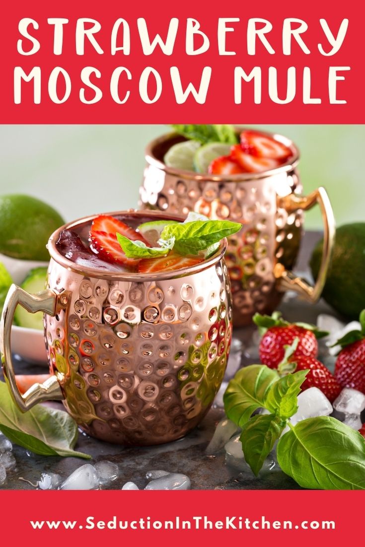 Strawberry Moscow Mule {Best Moscow Mule Recipe}