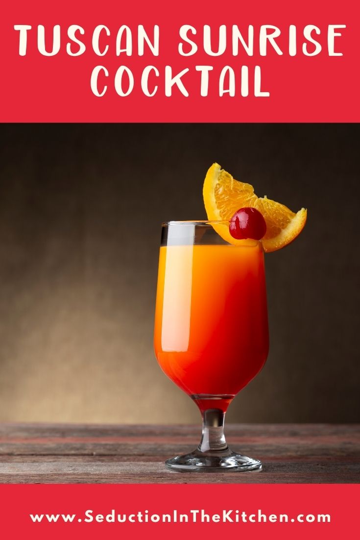 Tuscan Sunrise Cocktail {Easy Mixed Drink Recipe}