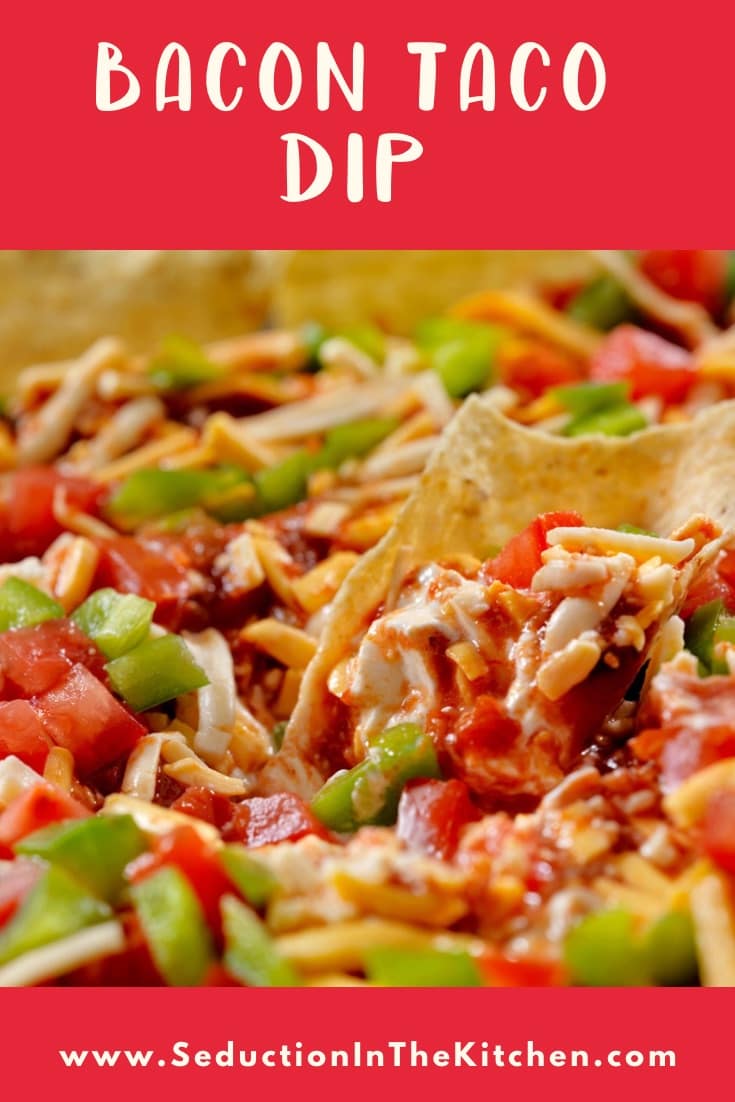 Bacon Taco Dip { Easy Layered Taco Dip Recipe}