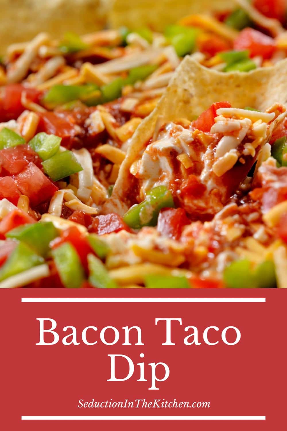 Bacon Taco Dip { Easy Layered Taco Dip Recipe}