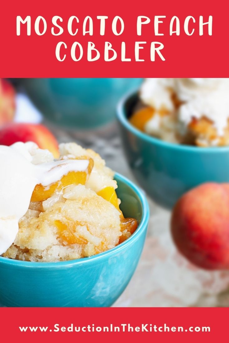 {Moscato} Peach Cobbler