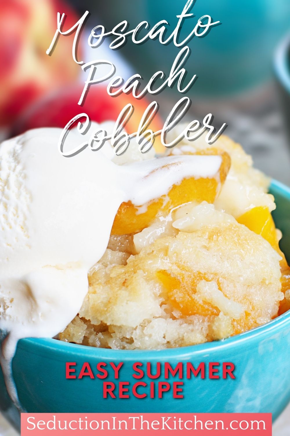 {Moscato} Peach Cobbler