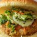 Mexican Salmon Burger With Slaw {South Of The Border Mexican Burger}