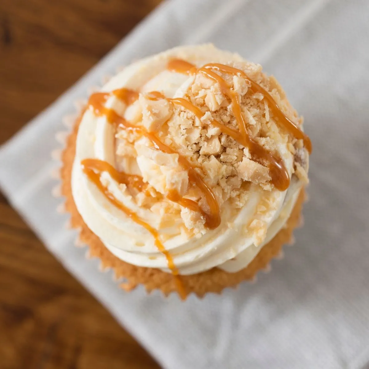 Apple Pie Cupcakes with Caramel Buttercream