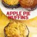 Apple Pie Muffins {Easy Muffin Recipe With Leftover Pie}