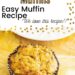 Apple Pie Muffins {Easy Muffin Recipe With Leftover Pie}