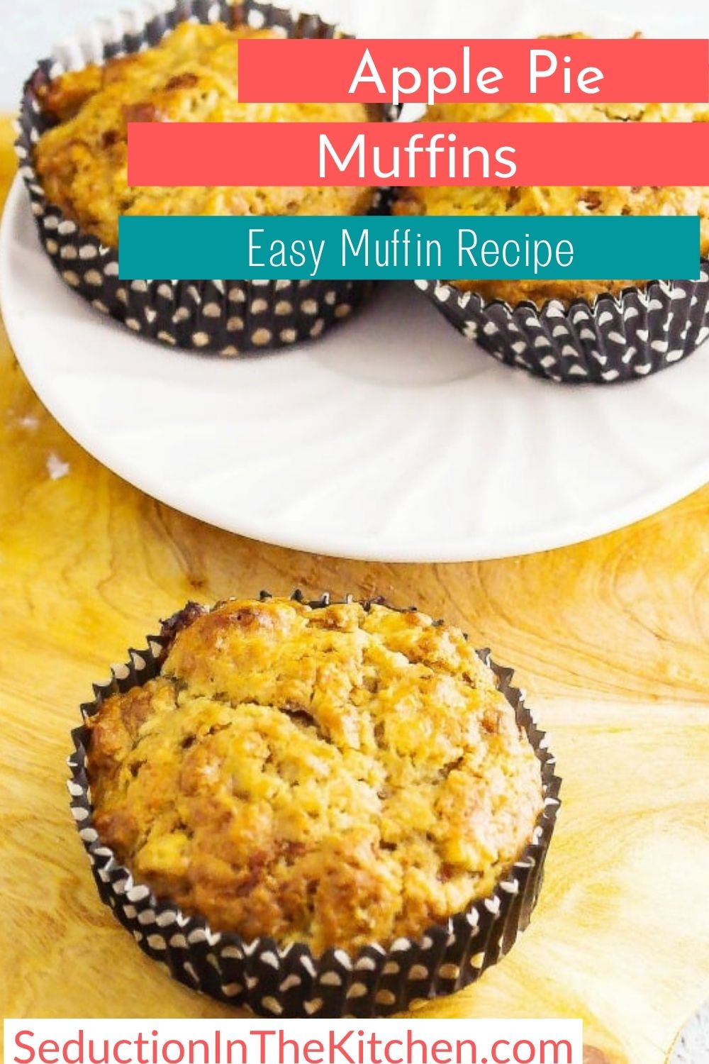 Apple Pie Muffins {Easy Muffin Recipe With Leftover Pie}