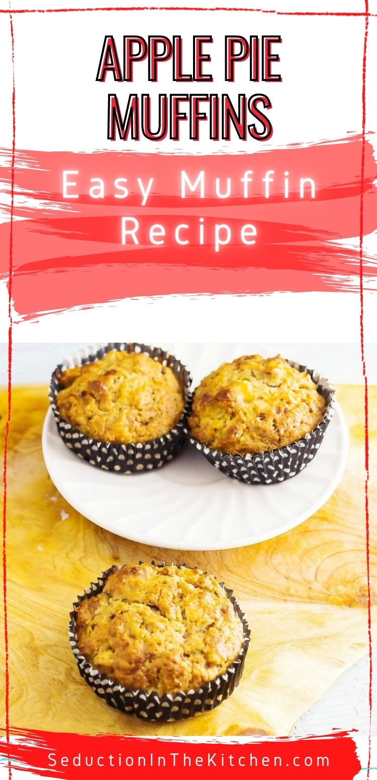 Apple Pie Muffins {Easy Muffin Recipe With Leftover Pie}