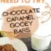 Chocolate Caramel Gooey Bars {Easy Cake Mix Bar Cookies}