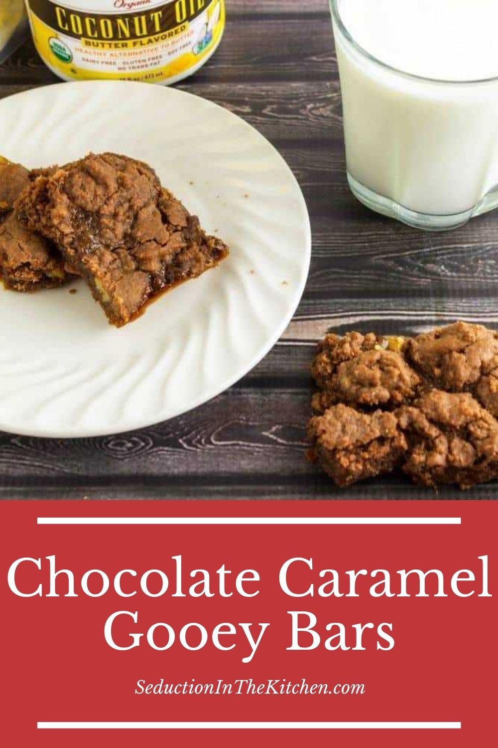 Chocolate Caramel Gooey Bars {Easy Cake Mix Bar Cookies}