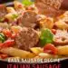 Italian Sausage and Peppers Pasta {Easy Sausage Recipe}