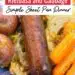 Sheet Pan Kielbasa and Cabbage {Simple Sheet Pan Dinner}