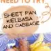 Sheet Pan Kielbasa and Cabbage {Simple Sheet Pan Dinner}