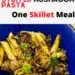 Sausage Stuffed Mushrooms Pasta {Easy One Skillet Meal}