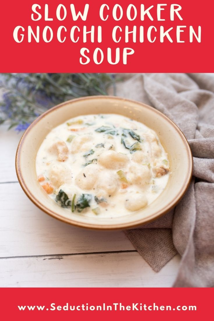 Slow Cooker Gnocchi Chicken Soup (Easy Soup Recipe}