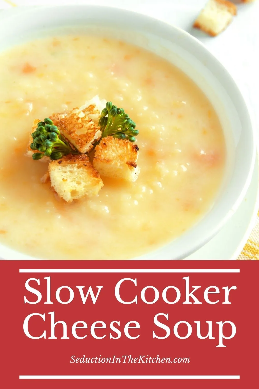 Slow Cooker Cheese Soup {Easy Velveeta Cheese Recipe}