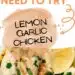 Lemon Garlic Chicken {Easy Grilled Breast Chicken Recipe}