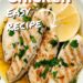 Lemon Garlic Chicken {Easy Grilled Breast Chicken Recipe}