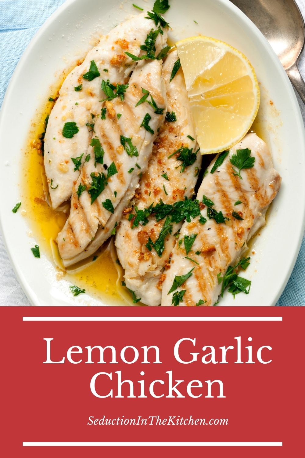 Lemon Garlic Chicken {Easy Grilled Breast Chicken Recipe}