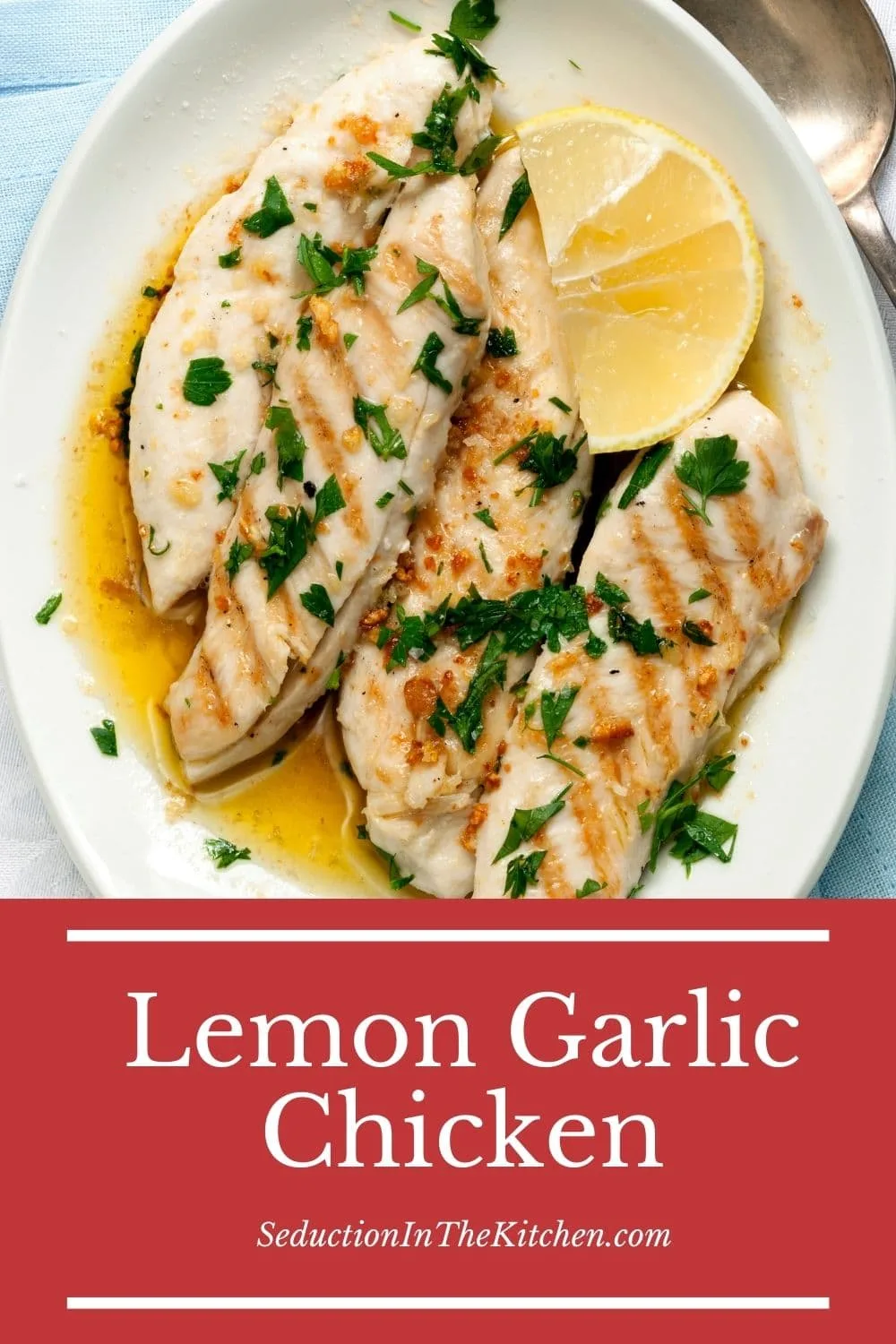 Lemon Garlic Chicken {Easy Grilled Breast Chicken Recipe}